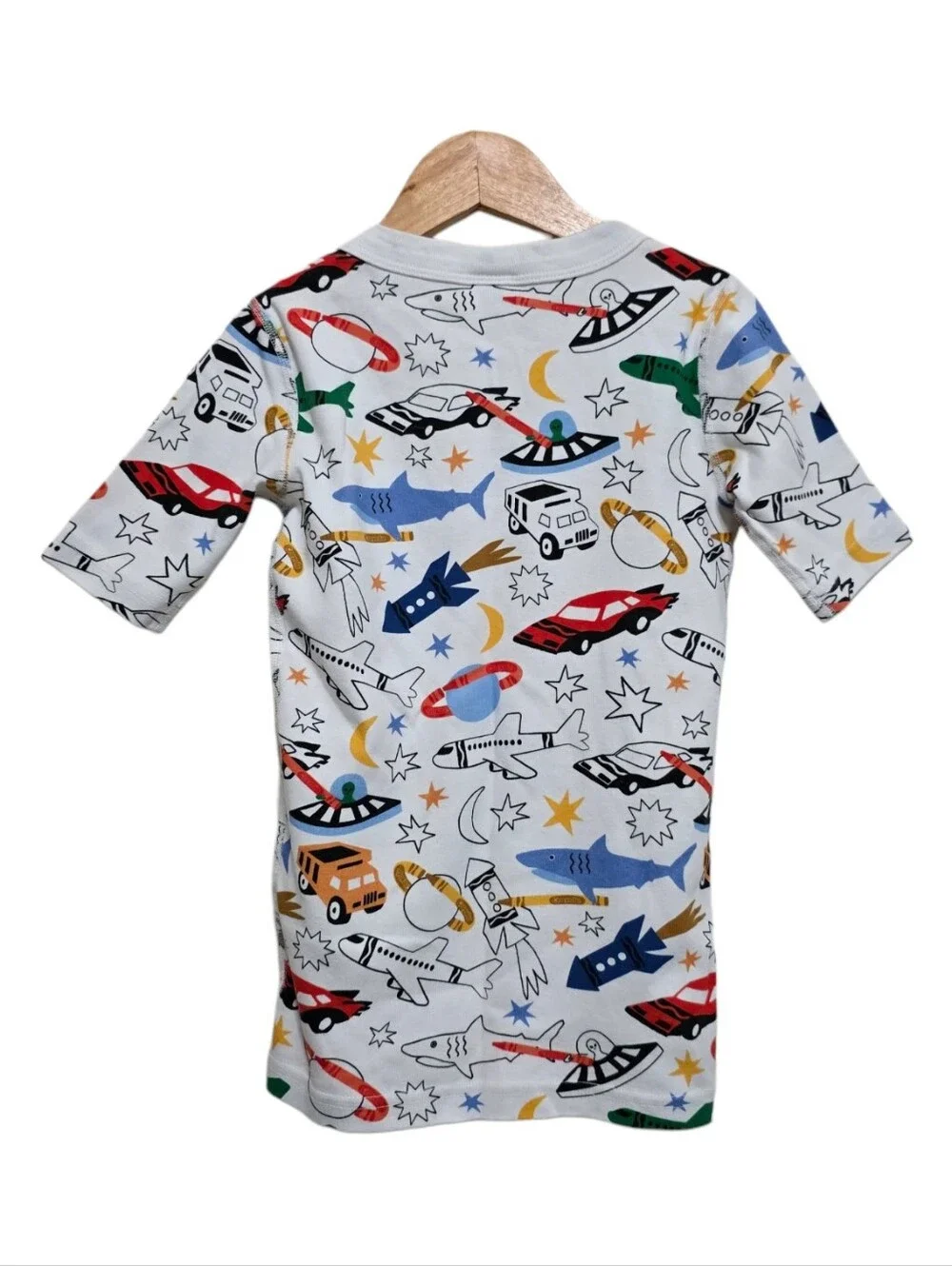Hanna Andersson x Crayola Short John Pajama Set in Color Your Dreams Size 10